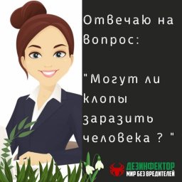 ВОПРОС: Могут ли клопы заразить человека?